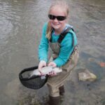Father Daughter Experience the Blue River in Southern Oklahoma