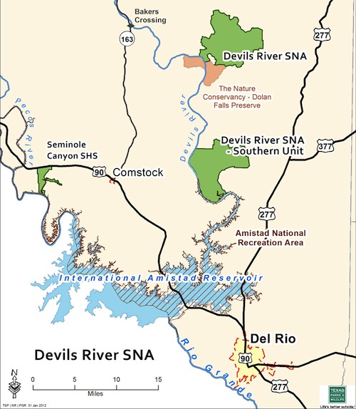 New Devils River Map