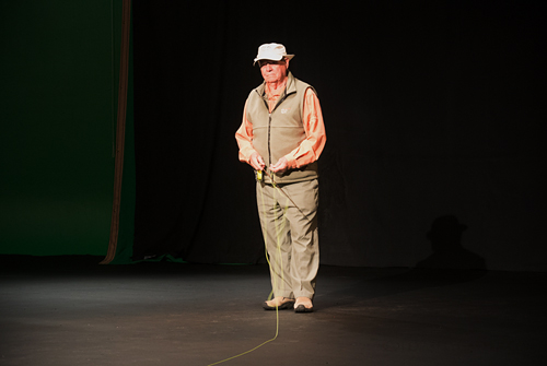 Lefty Kreh in video shoot February 2013