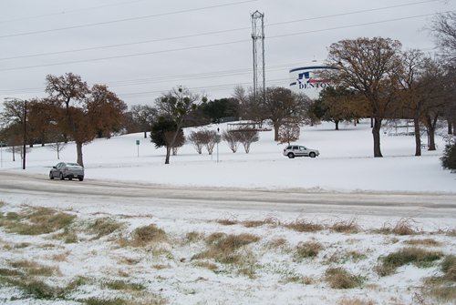 December 2013 ice event Denton Texas