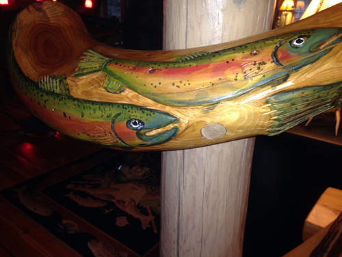 carved fish railing courtesy Joyce Davis