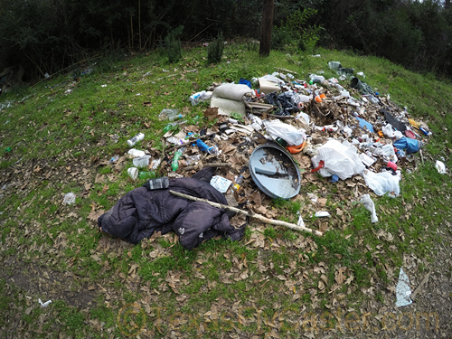 Illegal dumping New Caney Texas.