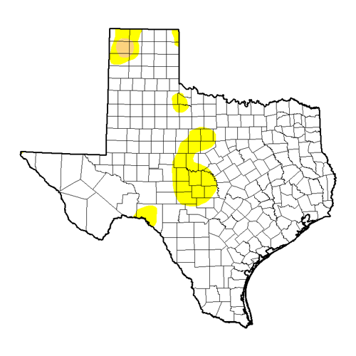 June Texas Drought Map