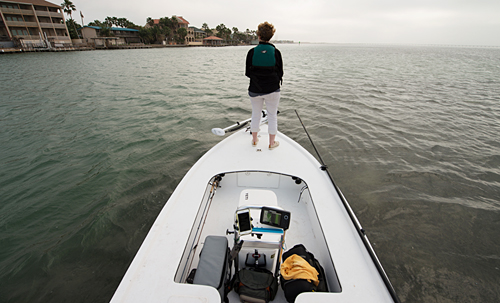 Along the drop-offs South Padre Island Texas lagoon boats