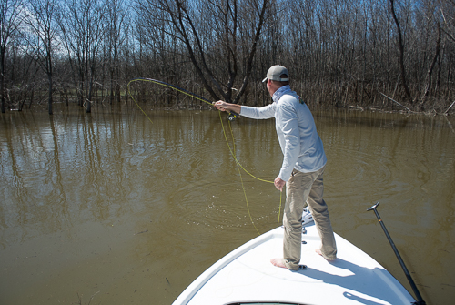 Texas Fly Fishing Ray Roberts Gar on Fly Texas Fly Caster