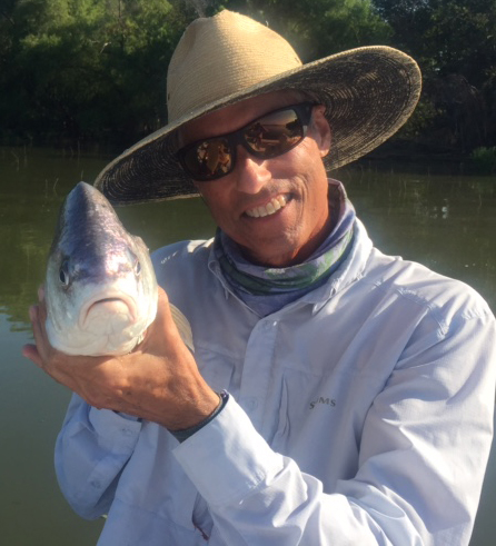 freshwater drum on fly texas fly caster