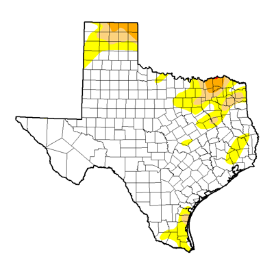 Texas Drought map January 2017