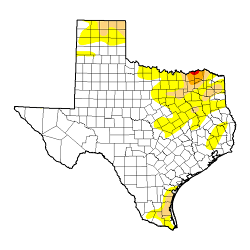 Texas Drought Map 011717