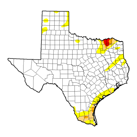 texas drought map