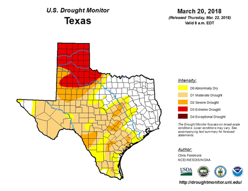 Texas Drought Map