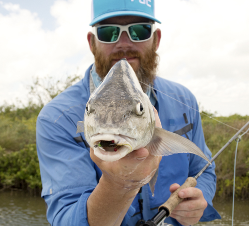 black drum port oconnor texas on fly