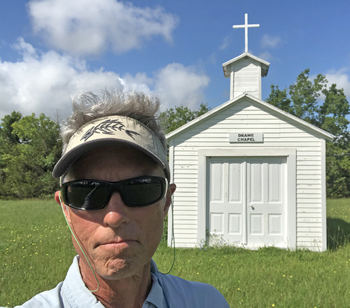 Drawe Cemetery and Chapel outside Warrenton and Round Top Texas.