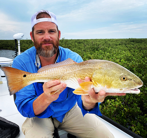 Port O'Connor Texas redfish on fly.