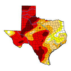 April 21 Texas Drought Map