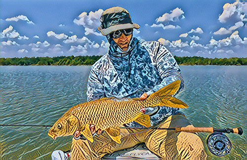 carp on fly ray roberts texas