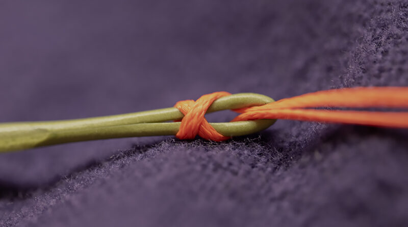 Double loop backing to line