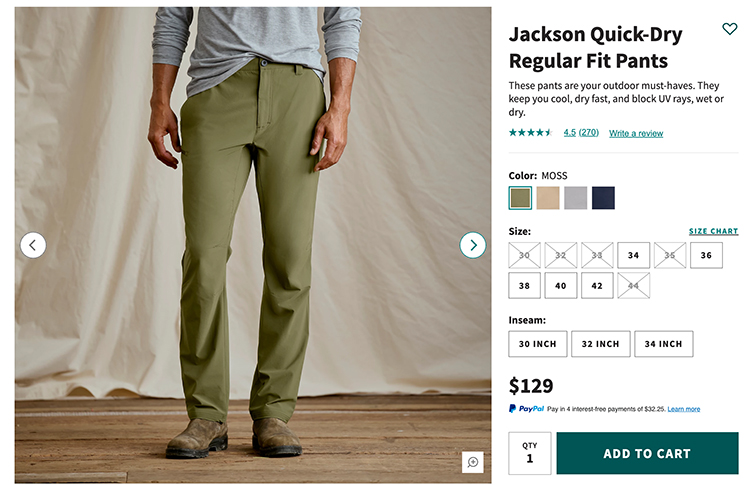 Orvis fly fishing pants